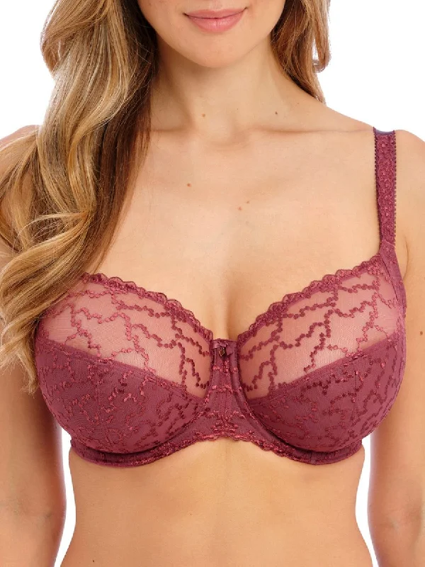 Can't Miss Can't Miss Ana Side Support Bra - Rosewood