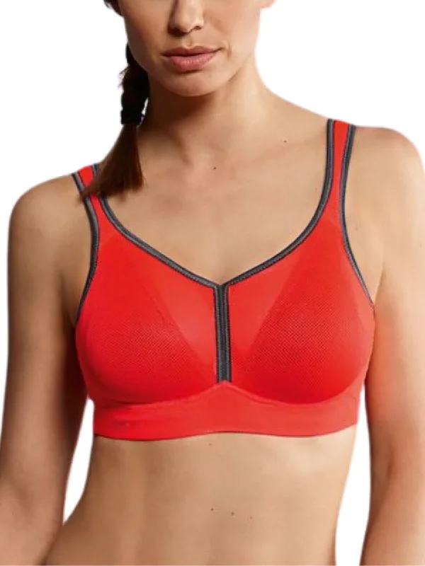 Price Reduction Price Reduction Air Control Deltapad Sports Bra - Coral/Anthracite