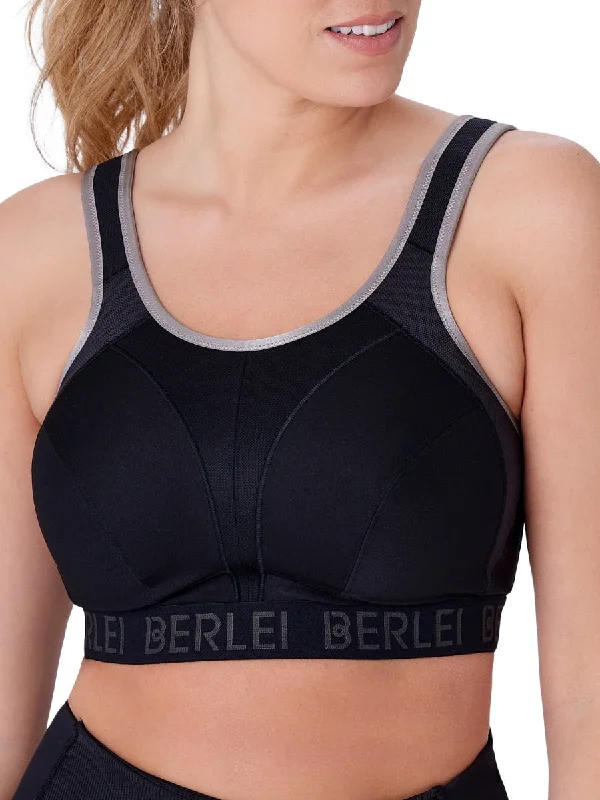 Discount Mania Discount Mania Extreme Support Non-Wired Sports Bra - Black