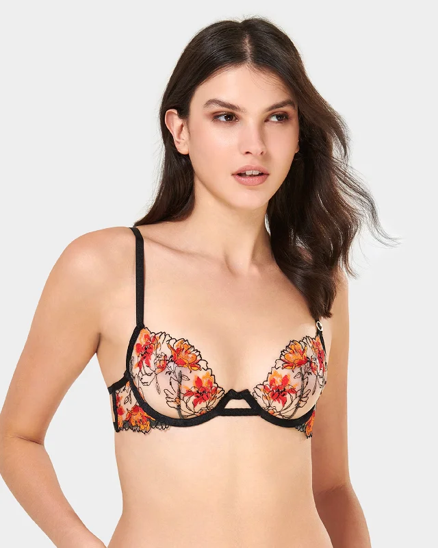 Major Deal Major Deal Calista Wired Bra Black/Red