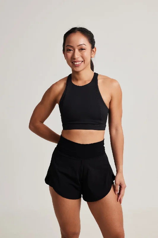 Flash Deal Flash Deal Contour High Neck Bra in Black Sesame