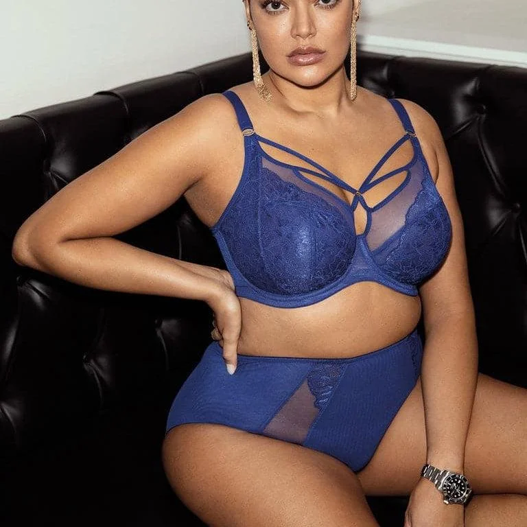 Mega Deal Mega Deal Elomi Brianna UW Plunge Bra in Lapis EL8080