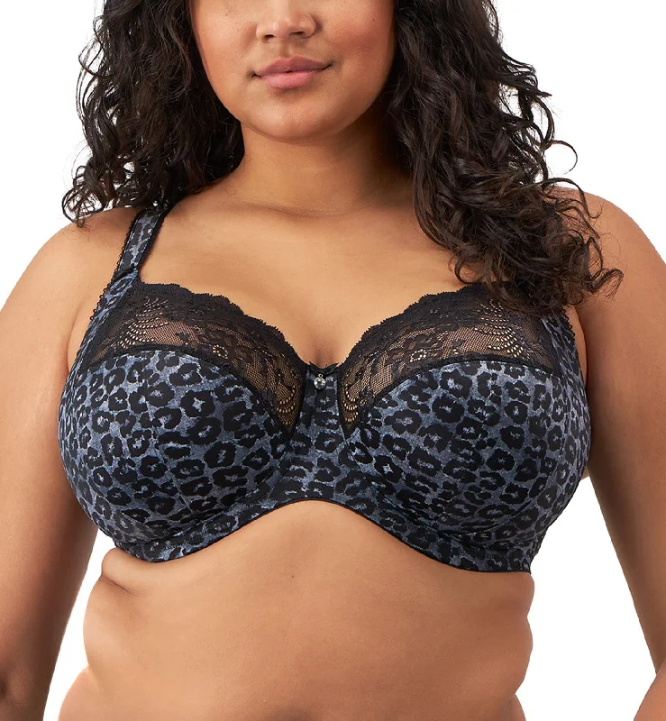 Bargain Bin Bargain Bin Elomi Morgan Stretch Lace Banded Underwire Bra (4110) - Snow Leopard