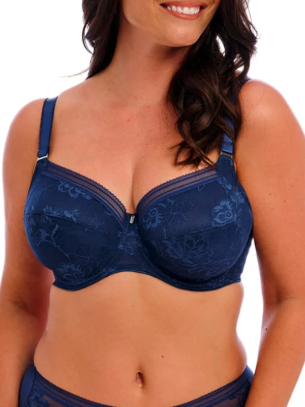 Instant Savings Instant Savings Fusion Lace Side Support Bra - French Navy