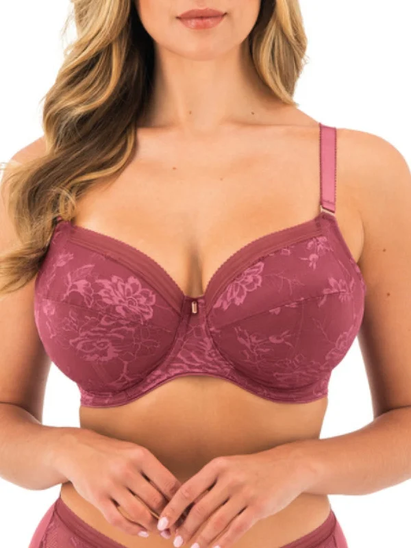 Unbeatable Deal Unbeatable Deal Fusion Lace Side Support Bra - Rosewood
