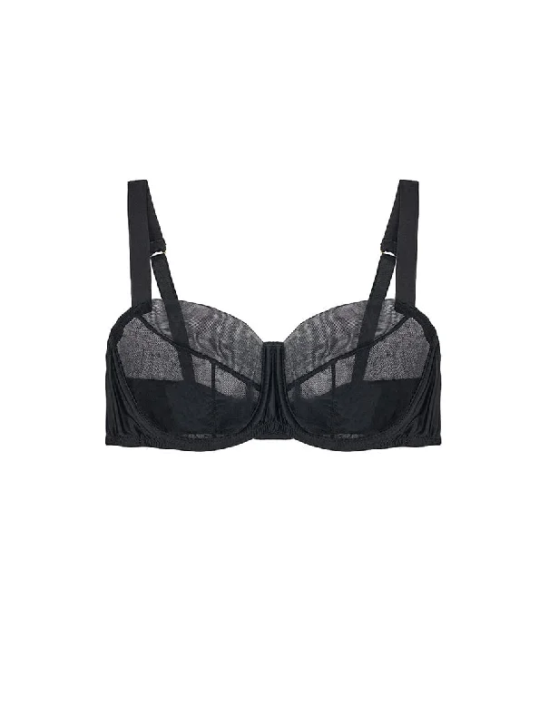 Closeout Sale Closeout Sale Fleur Du Jour Black Balcony Bra