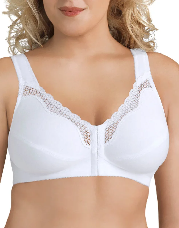 Discount Extravaganza Discount Extravaganza Exquisite Form Fully Front Close Cotton Posture Bra with Lace 5100531 Discount Extravaganza Discount Extravaganza Exquisite Form Fully Front Close Cotton Posture Bra with Lace 5100531