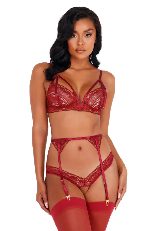 Big Savings Big Savings Glittered Strappy Garter Set