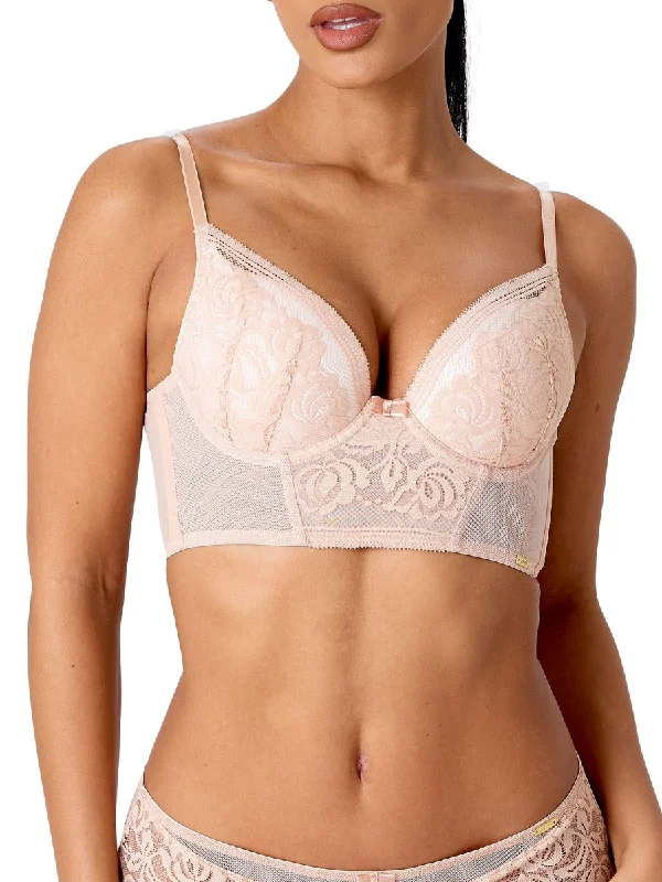 Discount Mania Discount Mania Encore Longline Bra - Blush