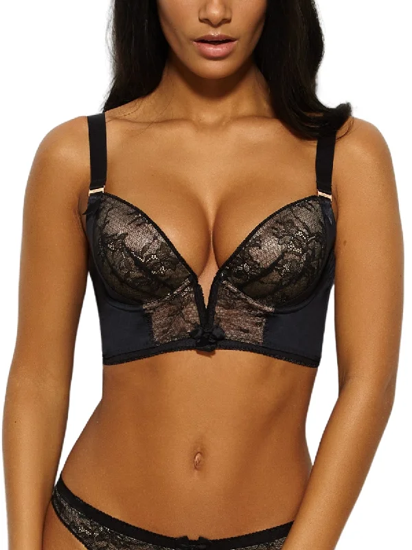 Fantastic Offers Fantastic Offers VIP Retrolution Padded Staylo Plunge Bra - Black