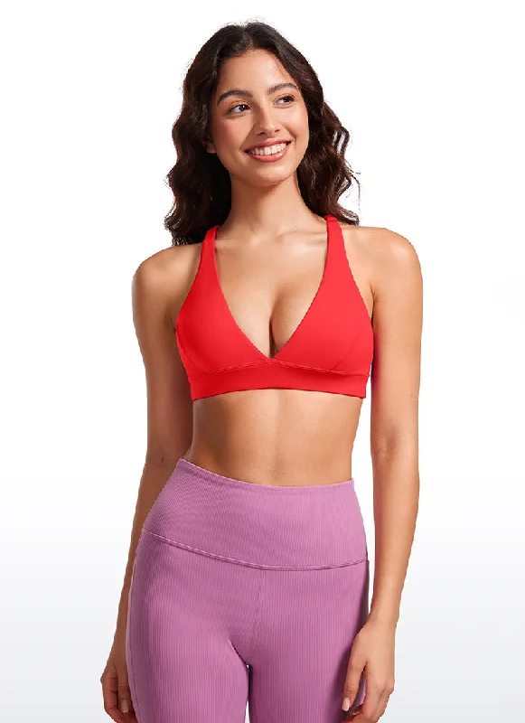Buy Now Buy Now Butterluxe Deep V Neck Thin Strap Criss Cross Bra