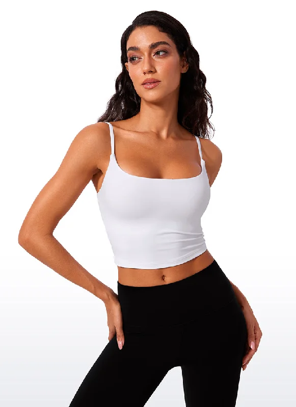 Early Access Early Access Butterlift Scoop Neck Cropped Build-in Bra Tanks