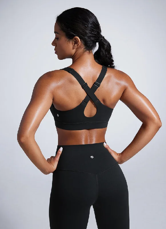 Today's Deal Today's Deal Butterbreeze V Neck Sports Bras Adjustable Straps