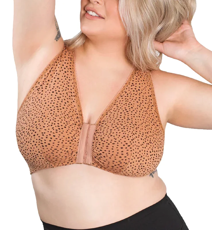 Weekend Bargains to Relish Weekend Bargains to Relish Leading Lady Meryl Cotton Front Closure Bra (110) - Mocha Leo Dot Weekend Bargains to Relish Weekend Bargains to Relish Leading Lady Meryl Cotton Front Closure Bra (110) - Mocha Leo Dot