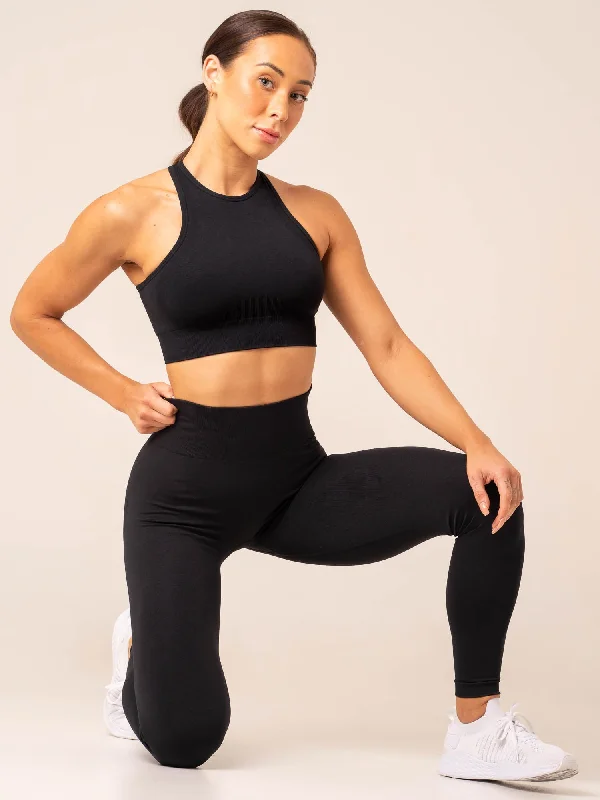 Quick Sale Quick Sale Lift Seamless High Neck Sports Bra - Black