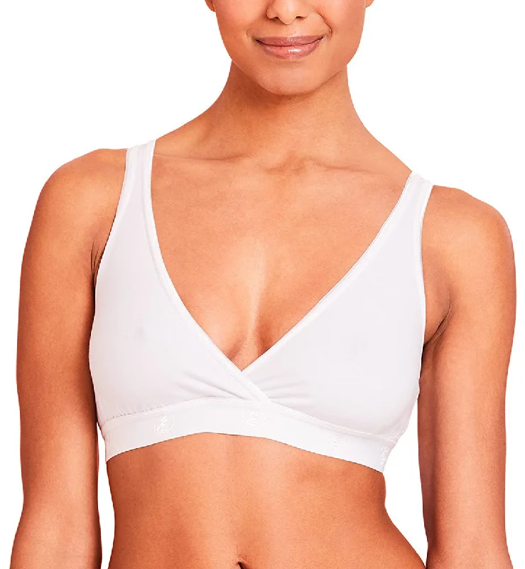 Midnight Madness Midnight Madness LLLI Cotton/Spandex Pull Over Sleep Bra (4150) - White Midnight Madness Midnight Madness LLLI Cotton/Spandex Pull Over Sleep Bra (4150) - White