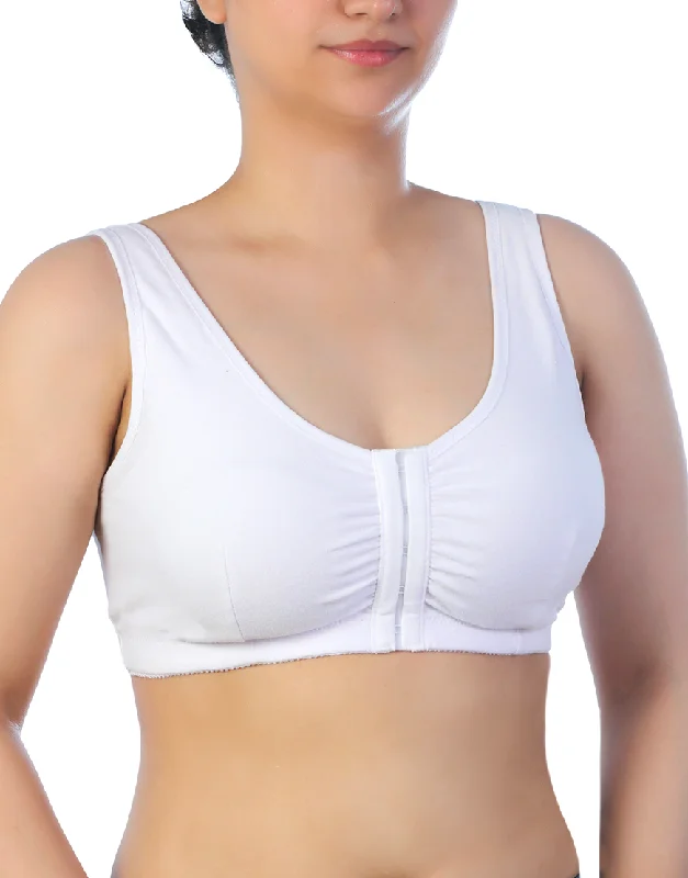 Today’s Special Today’s Special LOSHA COTTON FRONT OPEN SLIP ON POST SURGICAL BRA WITH POCKETS-WHITE Today’s Special Today’s Special LOSHA COTTON FRONT OPEN SLIP ON POST SURGICAL BRA WITH POCKETS-WHITE