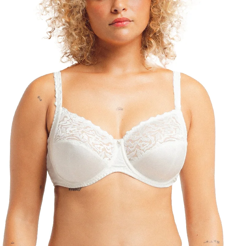 Super Discount Super Discount Louisa Bracq Electric Waves Full Cup Underwire Bra (49401) - Pearl