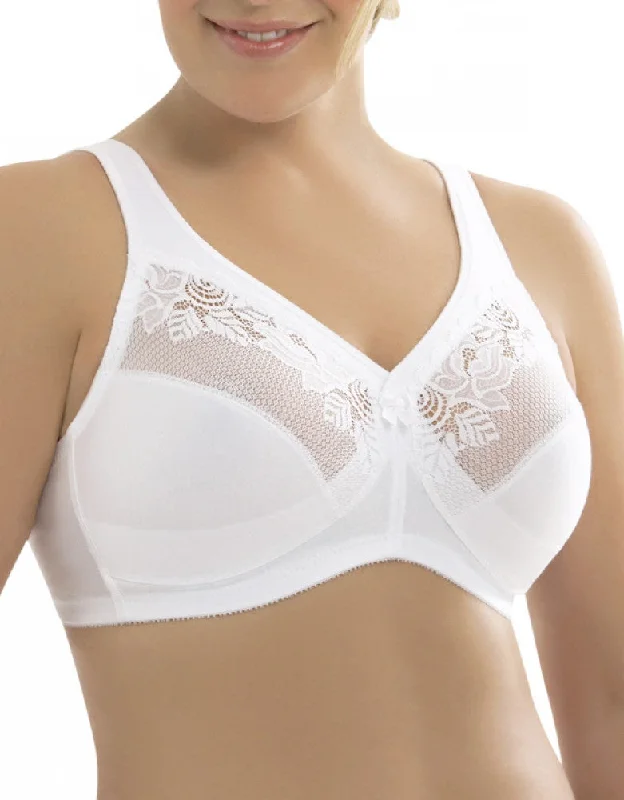 Bargain Blast Bargain Blast Glamorise Magic Lift Wirefree Minimizer Bra White - G-1003 Bargain Blast Bargain Blast Glamorise Magic Lift Wirefree Minimizer Bra White - G-1003