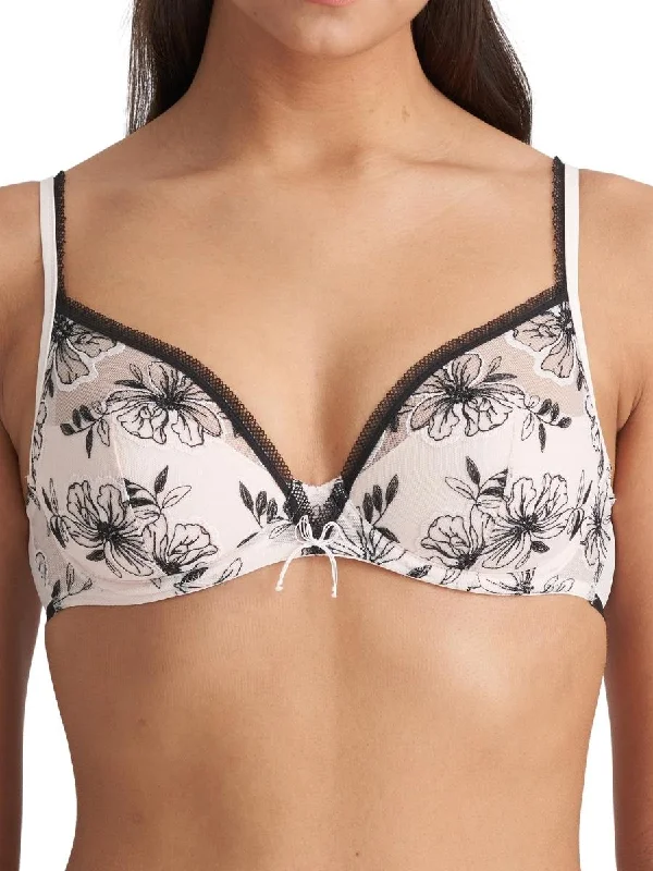 Don’t Miss Out Don’t Miss Out Noorah Half Padded Balcony Bra - Black/Blush