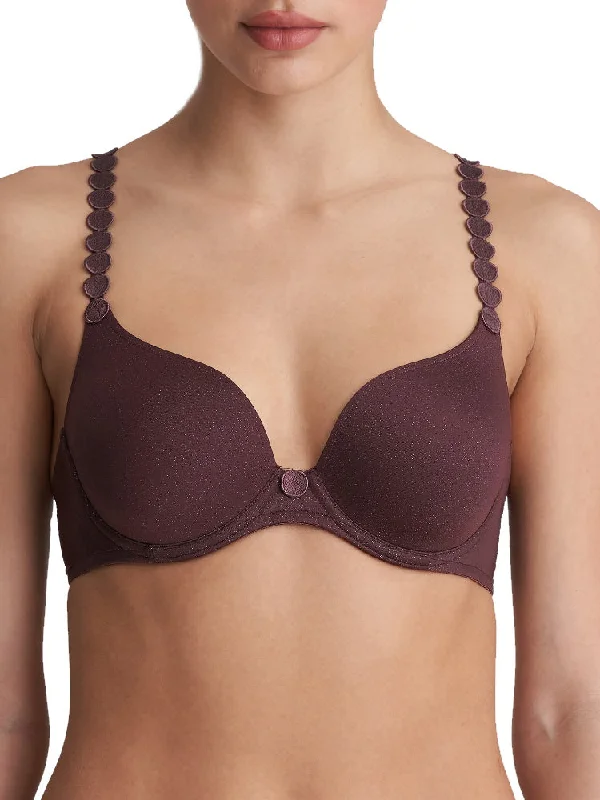 Instant Deal Instant Deal Tom Padded Heartshape Bra - Aubergine