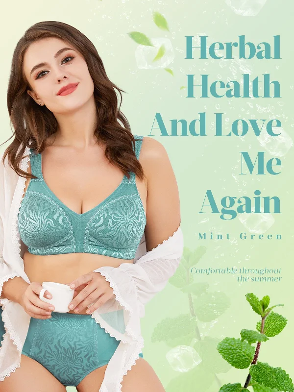 Weekend Specials to Relish Weekend Specials to Relish Minimizer Full Coverage Bra Non Padded Wire-free Mint Green