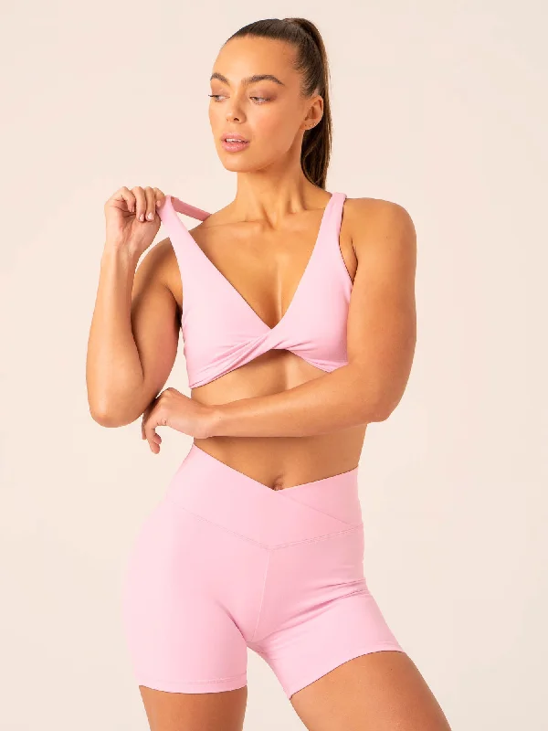 Mega Sale Mega Sale Momentum Twist Sports Bra - Candy Pink