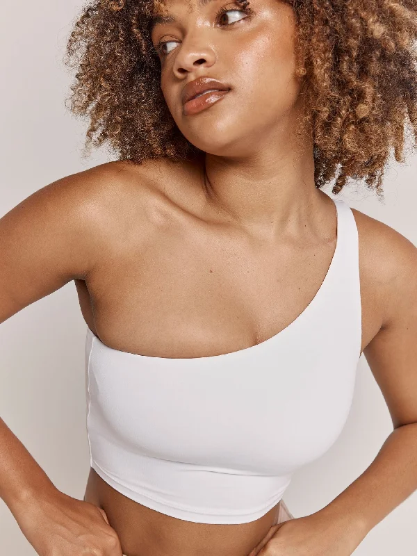 Weekend Deals That Spark Weekend Deals That Spark NKD One Shoulder Tank Bra - White