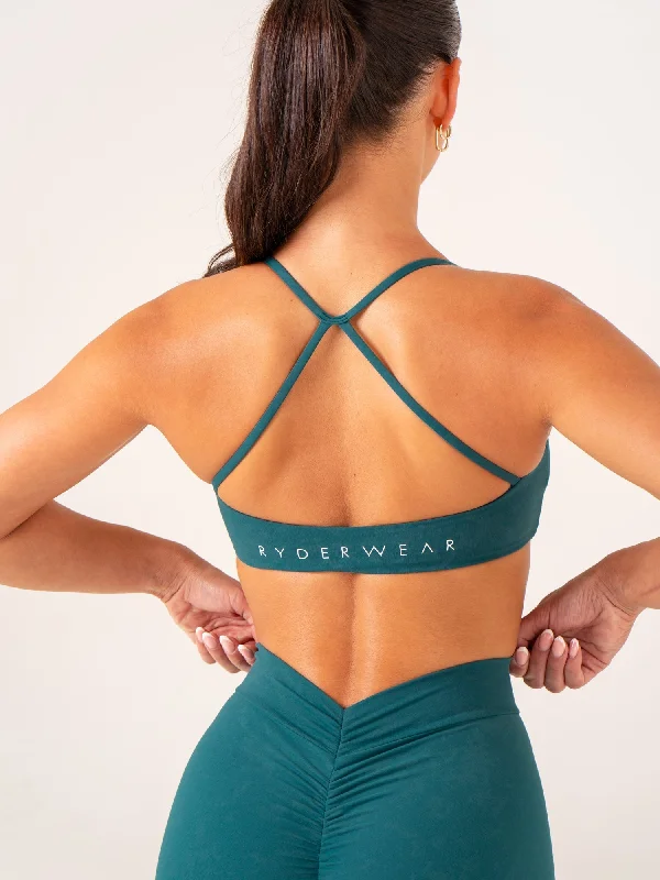 Savings Galore Savings Galore NKD Stonewash Sports Bra - Emerald Stonewash
