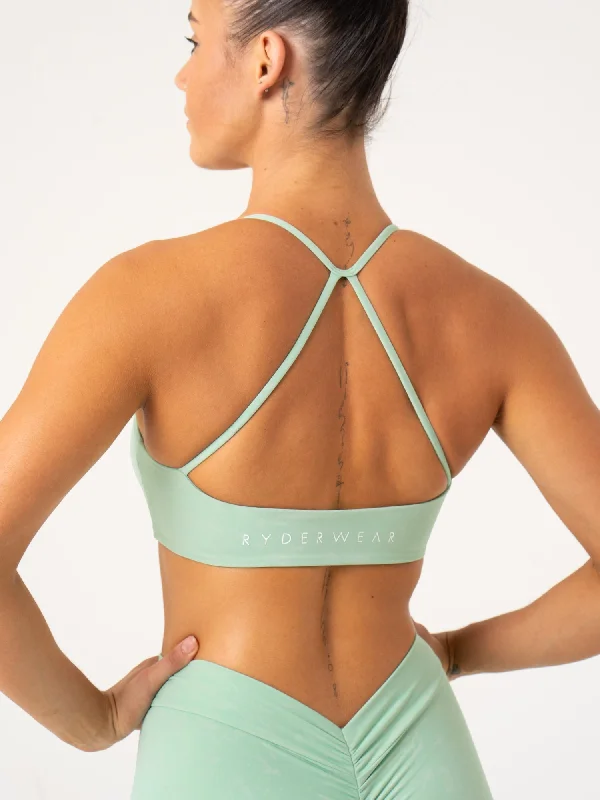 Special Price Special Price NKD Stonewash Sports Bra - Mint Stonewash