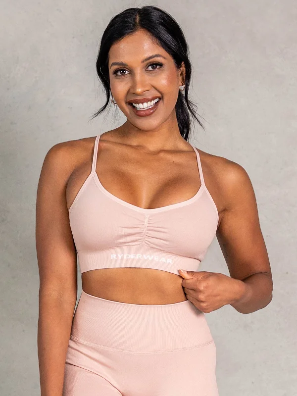 Best Deals Best Deals NRG Seamless Sports Bra - Biscotti