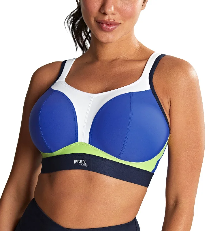 Savings Event Savings Event Panache Boundless Racerback Non-Wire Sports Bra (7341B) - Blue