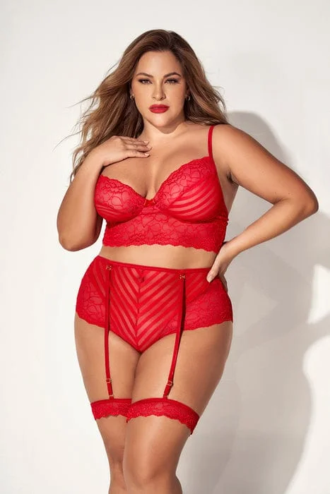 Unbeatable Prices Unbeatable Prices Plus White Sexy Red Mesh Heart Lace Top & High Waisted Panty Lingerie Unbeatable Prices Unbeatable Prices Plus White Sexy Red Mesh Heart Lace Top & High Waisted Panty Lingerie