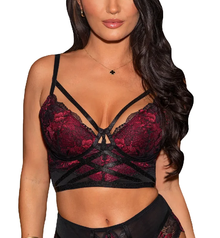 New Arrival New Arrival Pour Moi After Hours Padded Longline Underwire Bra (27501) - Red/Black New Arrival New Arrival Pour Moi After Hours Padded Longline Underwire Bra (27501) - Red/Black