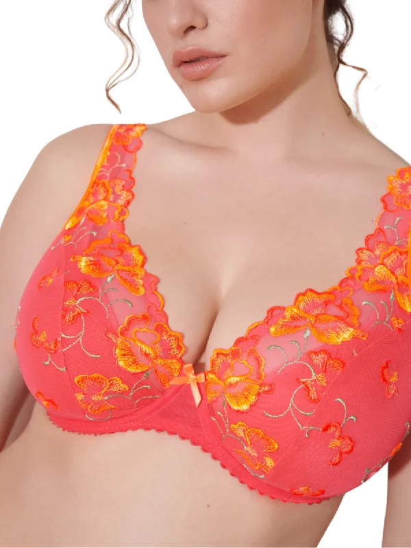 New Markdowns New Markdowns Devdaha Half Padded Plunge Bra - Tropicana