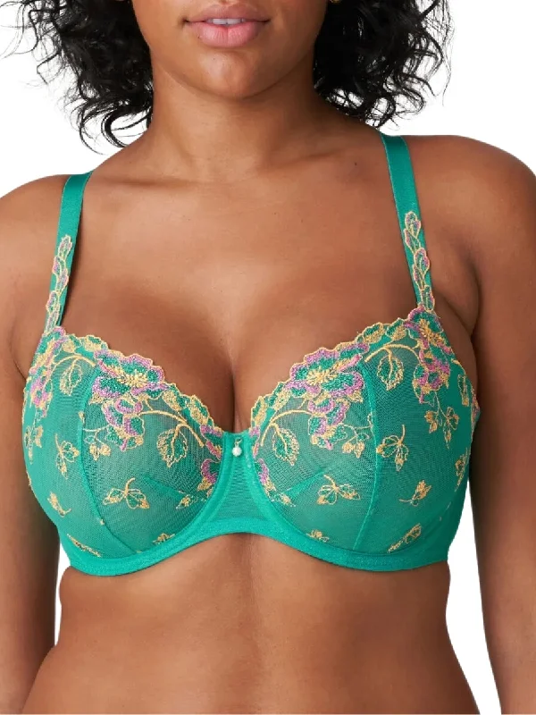 Fantastic Offers Fantastic Offers Lenca Vertical Seam Balcony Bra - Sunny Teal