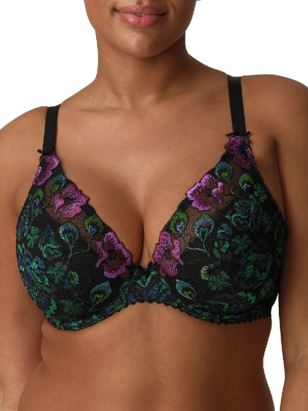 Weekend Offers That Please Weekend Offers That Please San Angel Half Padded Plunge Bra - Peacock Feather Weekend Offers That Please Weekend Offers That Please San Angel Half Padded Plunge Bra - Peacock Feather