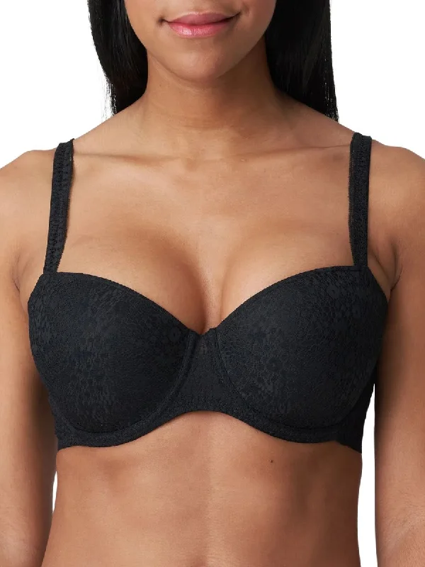 Midnight Madness Midnight Madness Epirus Padded Balcony Bra - Black