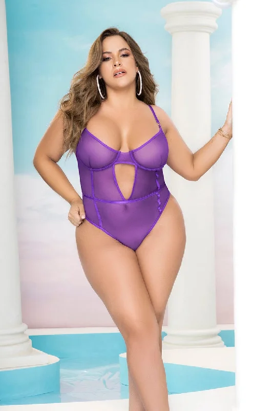 Weekend Savings Spectacular Weekend Savings Spectacular Purple Sheer Silhouette Underwire Teddy Lingerie Plus Size Weekend Savings Spectacular Weekend Savings Spectacular Purple Sheer Silhouette Underwire Teddy Lingerie Plus Size