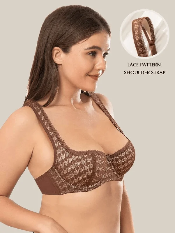 Price Drop Price Drop Push Up Balconette Half Cup Underwire Bra Brown