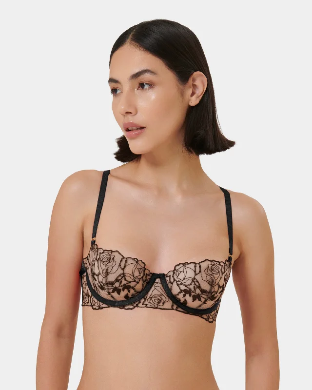 Weekend Flash Sale Weekend Flash Sale Rosalie Wired Bra Black/Sheer