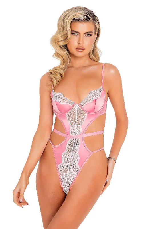 Unmissable Offer Unmissable Offer Satin and Lace Underwire Teddy
