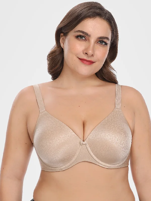 Lowest Rates Lowest Rates Seamless Full Coverage Underwire Plus Size Bra Nude