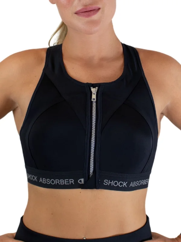Weekend Bargains to Relish Weekend Bargains to Relish InfinitY Power Zip Front Sports Bra - Black Weekend Bargains to Relish Weekend Bargains to Relish InfinitY Power Zip Front Sports Bra - Black