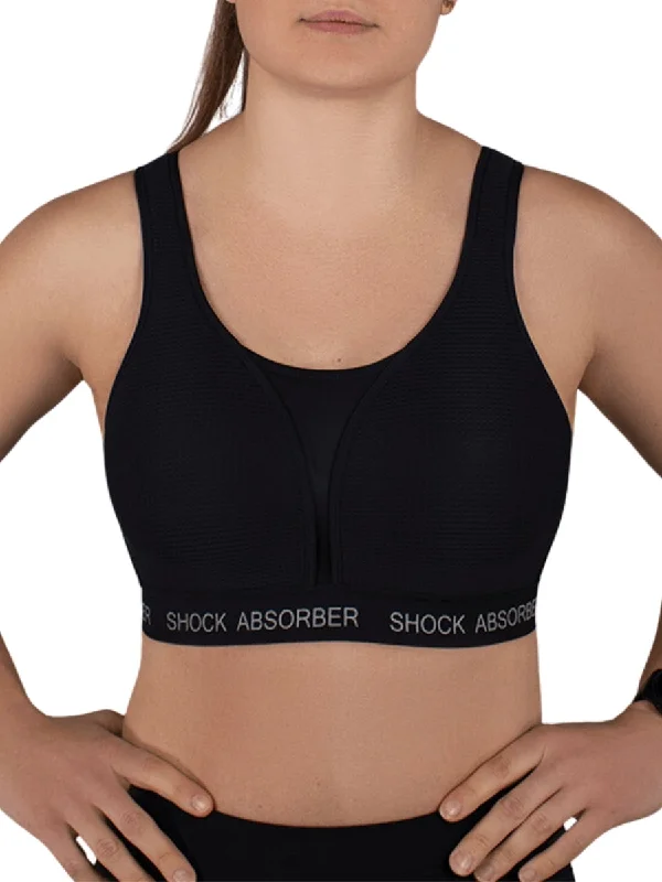 Bargain Prices Bargain Prices Ultimate Run Padded Sports Bra - Black/Silver