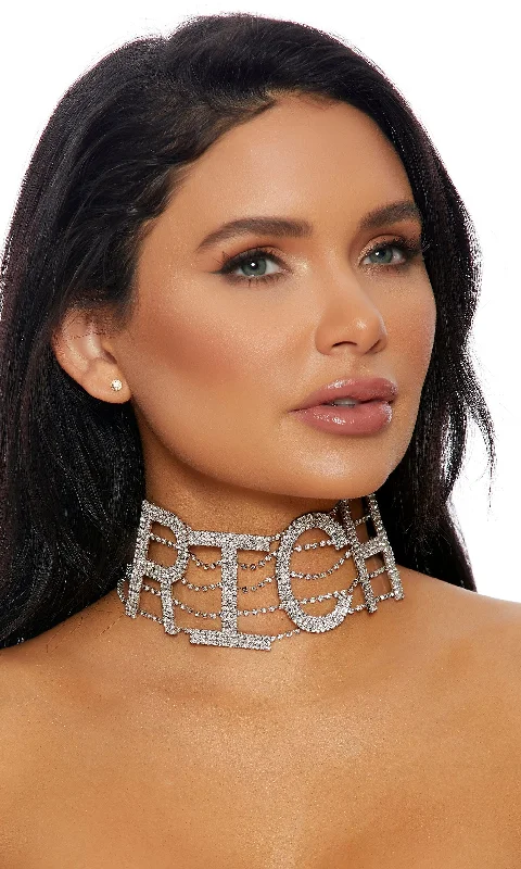 Weekend Specials to Celebrate Weekend Specials to Celebrate Silver RICH Rhinestone Choker Weekend Specials to Celebrate Weekend Specials to Celebrate Silver RICH Rhinestone Choker