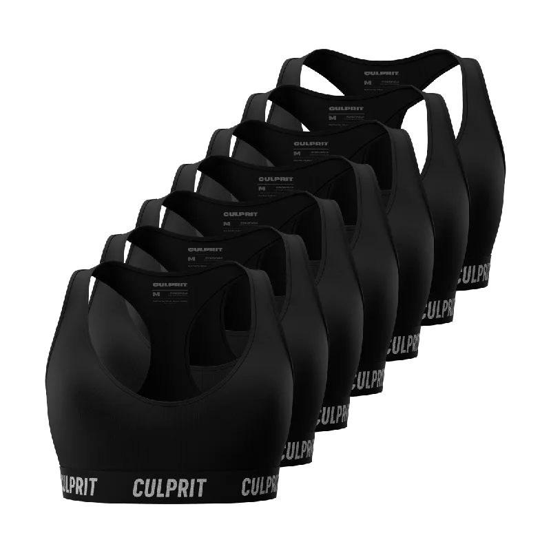 Weekend Savings Fiesta Weekend Savings Fiesta ComfyBra Stealth Black 7-Pack 🥷