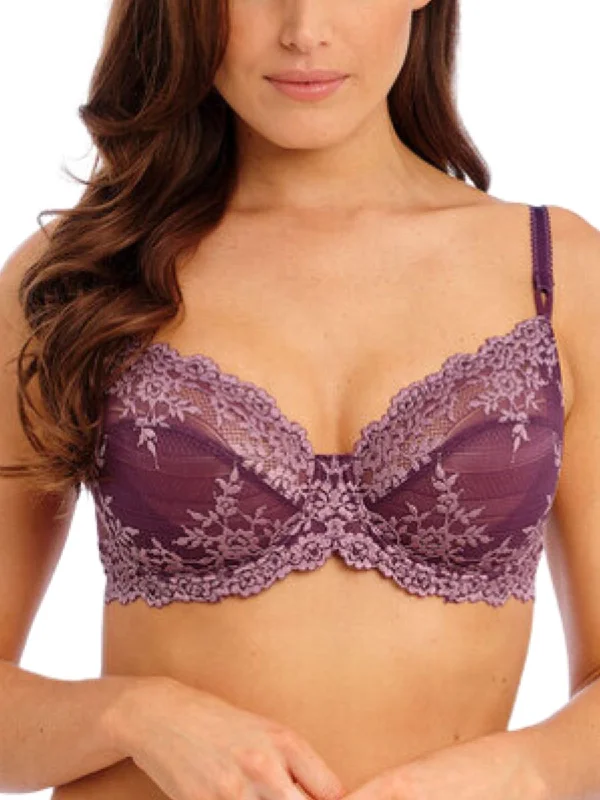 One-Day Only One-Day Only Embrace Lace Underwire Bra - Italian Plum/Valerian