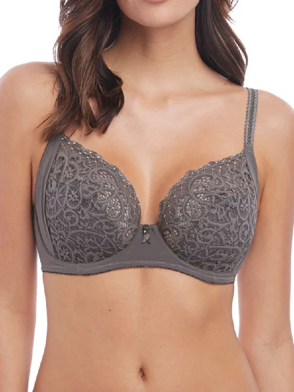 Mega Discount Mega Discount Lace Essentiel Fuller Figure Bra - Soft Grey