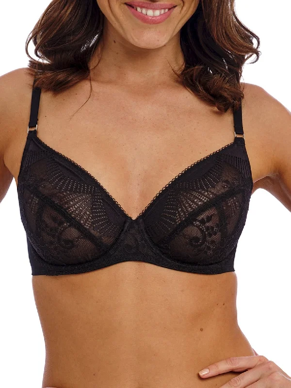 Act Now Act Now Sensu Lace Underwire Bra - Black